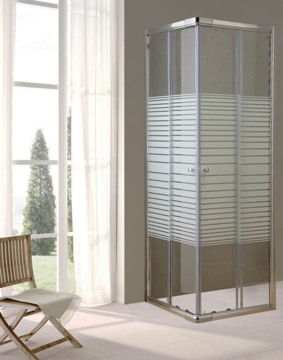 BOX DOCCIA CRIST.TRAS/SER.MM.6 CM.70X70 LUSSO