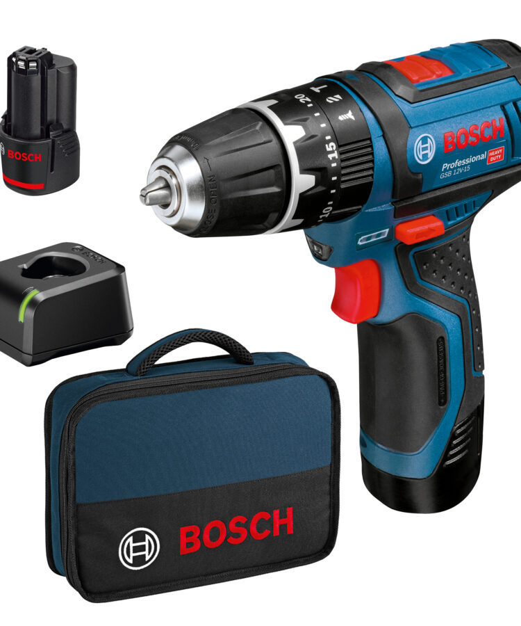 BOSCH-B 12V TRAPANO GSB12 V-15 C/2 BATT.2,0Ah