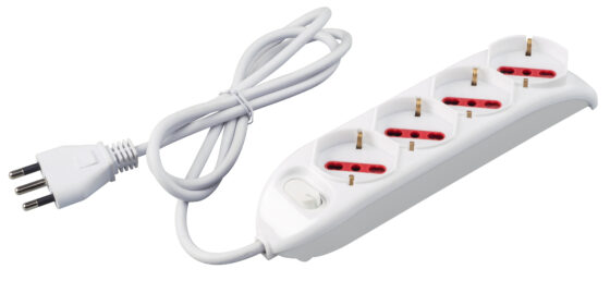 ROSI MULTIPRESA 4P BIP-SCHUKO + INT. RS94060
