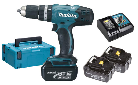 TRAPANO MAKITA SUPERKIT 18VP-3Ah DHP453RF3J C/ 3BATT.
