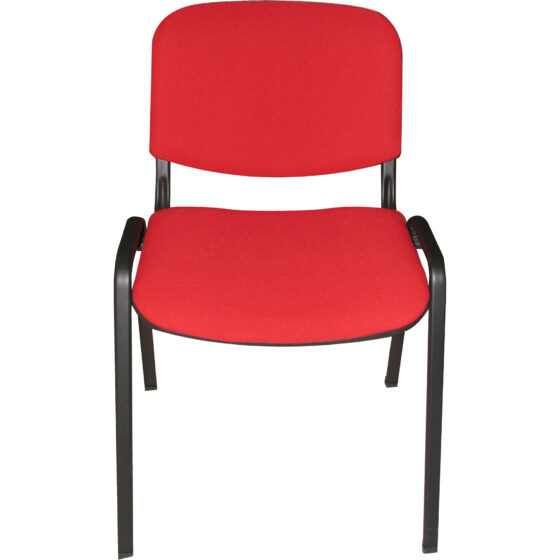 SEDIA INTERLOCUTORIA MOD.OFFICE NERO/ROSSO