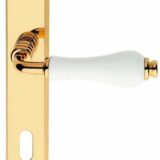 MANIGLIA DALIA 8/90 OLV PORCELL.BIANCA