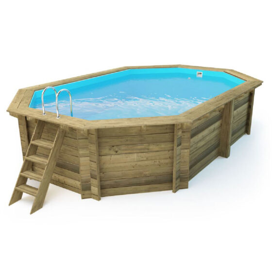 PISCINA LEGNO OTTAGONALE 486X336