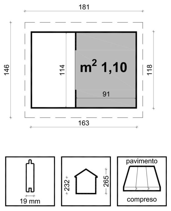 Casetta Joy - LOSA - cm 163x118 - immagine 2
