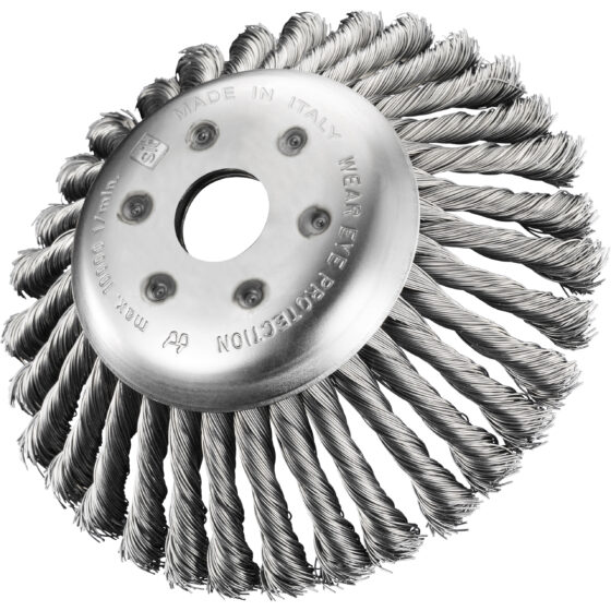 SPAZZOLA PER DECESPUGLIATORE MM.170 FILI ACCIAIO