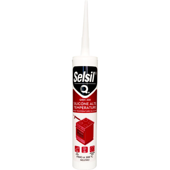 SELSIL SILICONE  ALTE TEMPERATURE ROSSO CARTUCCIA  310 ML