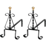 COPPIA ALARI TORCIGLIONE COD. 1093/40