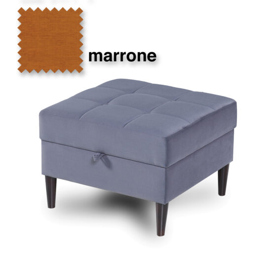 POUFF MOD.APARTMENT MARRONE CM.59X59X44H