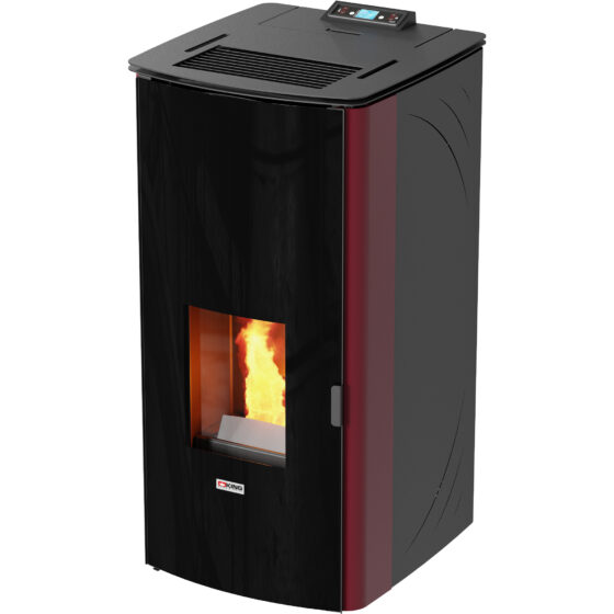 STUFA PELLET 'KING 17DD' IDRO KW17 BORDEAUX