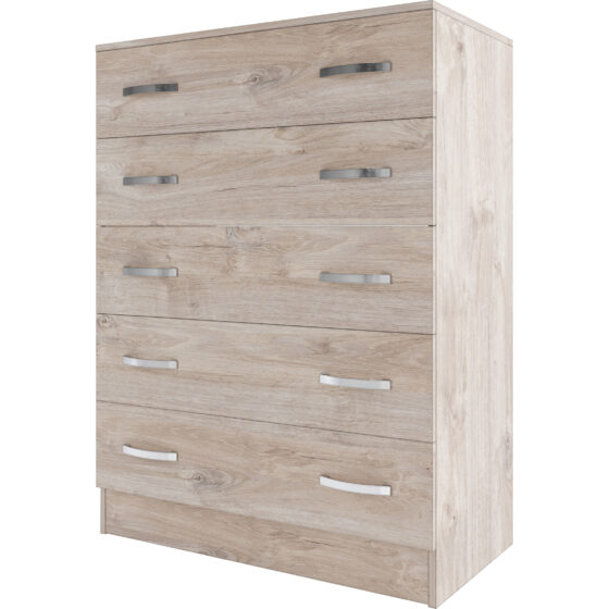 KIT CASSETTIERA 5C CM.111X80X45 ROVERE VINT.K360
