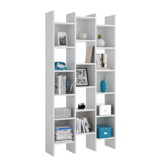 KIT LIBRERIA ITALIAN CM 96X25X192H BIANCO