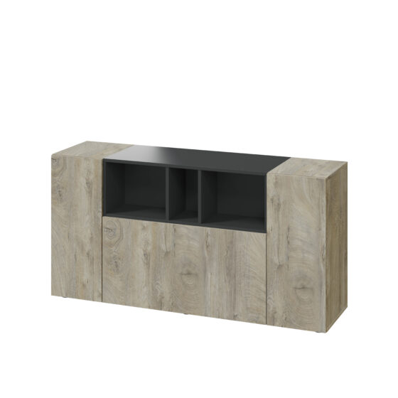 KIT MOBLE 3A CM 150X41X76H ROVERE ANTRACITE