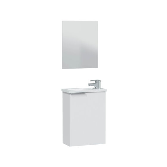 KIT MOBILE BAGNO CM 40X22X58H C/LAVABO BIANCO LACC