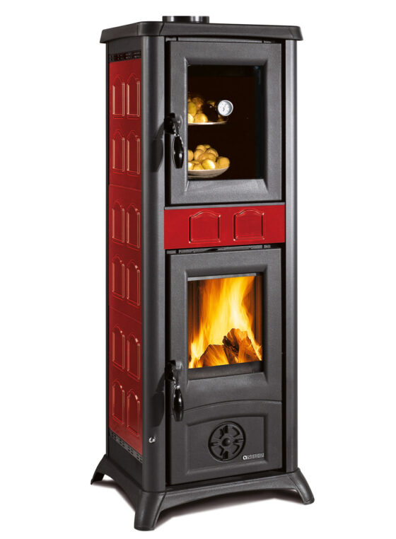 STUFA GEMMA CON FORNO BORDEAUX