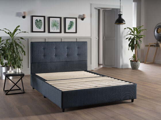 LETTO MATRIMONIALE CONTENITORE CM.160X200 GRIGIO SCURO