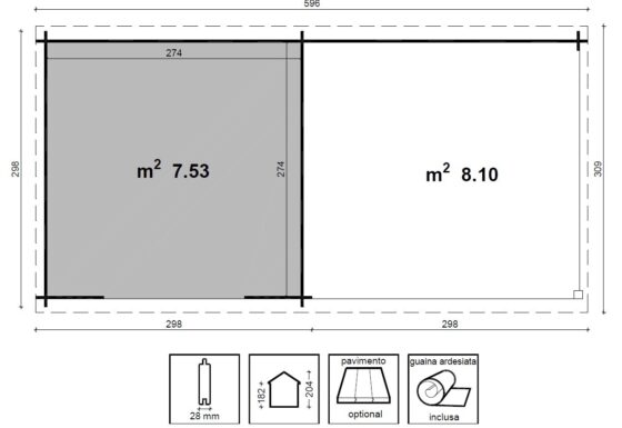 Casetta Livia - LOSA - cm 300x300 - immagine 2