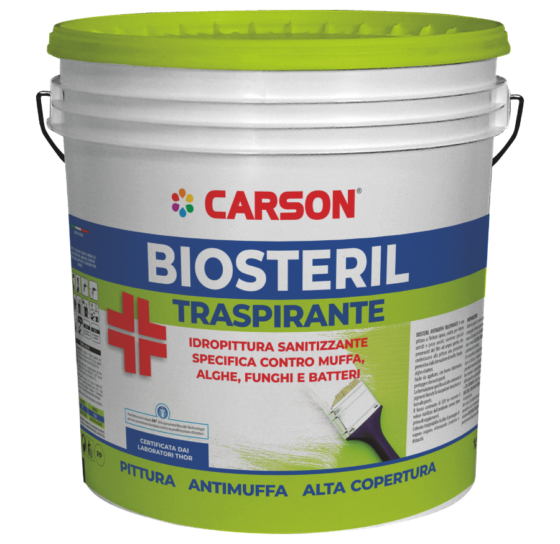 TRASPIRANTE ANTIMUFFA BIOSTERIL BIANCO LT 14 CARSON